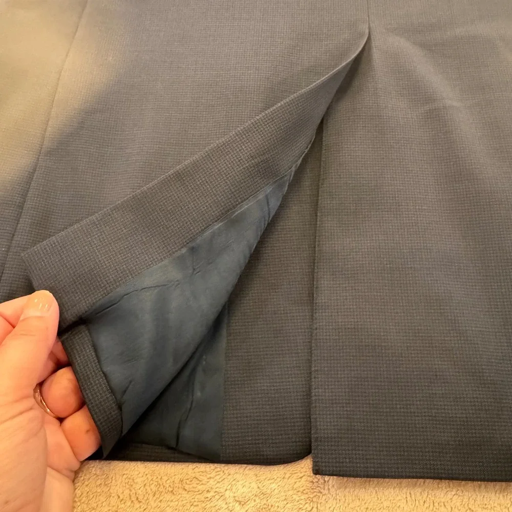 Jos A Bank Business Express Navy Blue 100% Wool 2-Buttn Blazer Sport Coat Sz 40S
